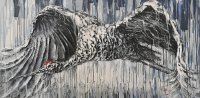 Inesa Antanauskienė, „Skrydis“, 2018, 140 x 70, akrilas, drobė